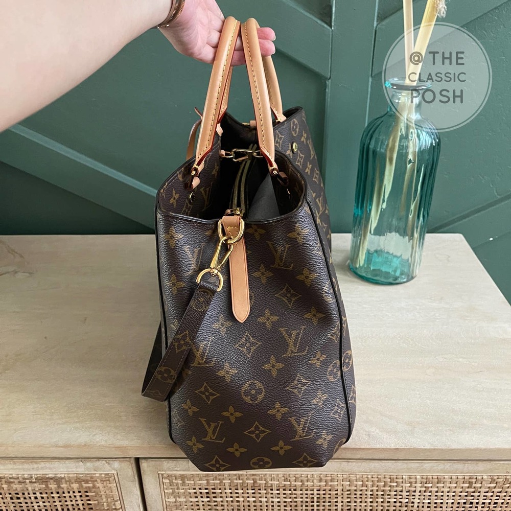 EUC Louis Vuitton Montaigne GM Monogram Leather Bag GI1139 - Picture 5 of 14